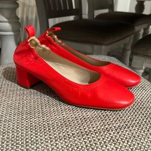 Everlane Day Heel - POPPY RED